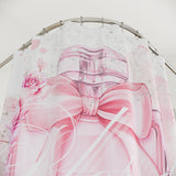 Shower Curtains - Pink Blush & Roses Perfume Bottle - Blessed