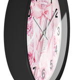 Wall Clock - Pink Blush & Roses Perfume Bottle - Blessed