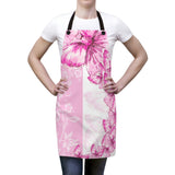 Apron-Pink Butterfly Duo-White