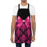 Apron-Glam Passion Pink Bow-Passion Pink Lace-Black