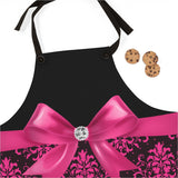 Apron-Glam Passion Pink Bow-Passion Pink Lace-Black