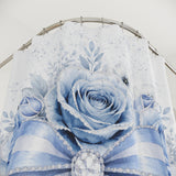 Blue Couture Diamond Bow - Shower Curtains