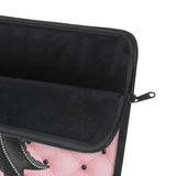 Obsidian Lace Bow in Princess Pink - Laptop Sleeve