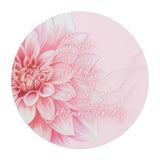 Mouse Pad -  Pink Dahlia Glitter - Give Thanks in All Circumstances