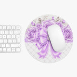 Lavender Lace Diamond Bow - Mouse Pad