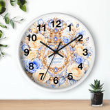 Buttercream Sapphire Blossom Perfume Bottle - Wall Clock