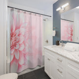 Shower Curtains - Pink Dahlia Glitter - Give Thanks in All Circumstances