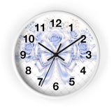 Duchess Blue Diamond Bow - Wall Clock