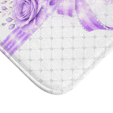 Purple Couture Diamond Bow - Bath Mat