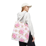 Pink Sugar Blossom Stripes - Tote Bag