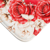 Ruby Diamond Roses Perfume Bottle - Bath Mat
