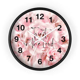Wall Clock - Vintage Rose Petals - Trust in the Lord