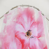 Shower Curtains - Pink Passion Plumeria Watercolor - The Lord is my Refuge (Faith)