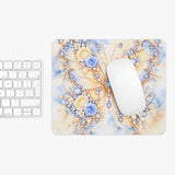 Buttercream Sapphire Blossom Butterfly - Mouse Pad
