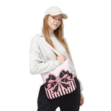 Black & Pink Ruffle Bow Couture | Pink Zebra Print - Tote Bag