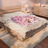 Blushing Lavender Equestrian Horse — Throw Blanket