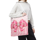 Pink Leopard Bow Couture - Tote Bag