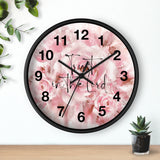 Wall Clock - Vintage Rose Petals - Trust in the Lord