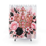Blush Onyx Crown Royale - Shower Curtains