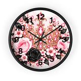 Blush Onyx Crown Royale - Wall Clock