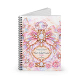 Opal Starlight Couture Perfume Bottle | Enchanted Birthstone Collection | October - Spiral Notebook