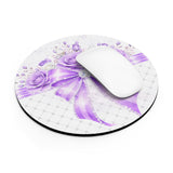 Purple Couture Diamond Bow - Mouse Pad