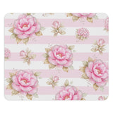 Blush Pink Garden Dream Stripes - Mouse Pad