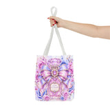 Orchid Periwinkle Perfume Bottle | Diamond Bow Couture - Tote Bag