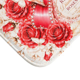 Ruby Diamond Roses Perfume Bottle - Bath Mat