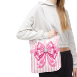 Princess Pink Damask Bow - Tote Bag
