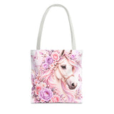 Blushing Lavender Equestrian Horse - Tote Bag