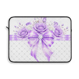Purple Couture Diamond Bow - Laptop Sleeve