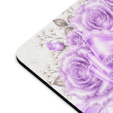 Lavender Lace Diamond Bow - Mouse Pad