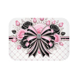 Pink Noir Couture Diamond Bow - Bath Mat