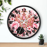 Blush Onyx Crown Royale - Wall Clock