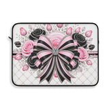 Pink Noir Couture Diamond Bow - Laptop Sleeve