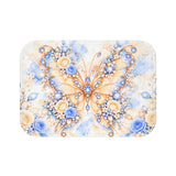 Buttercream Sapphire Blossom Butterfly - Bath Mat