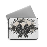 Ivory Noir Couture Diamond Bow - Laptop Sleeve