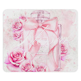 Mouse Pad -  Pink Blush & Roses Perfume Bottle - Blessed