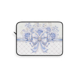 Ethereal Blue Diamond Bow - Laptop Sleeve