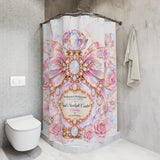 Opal Starlight Couture Perfume Bottle | Enchanted Birthstone Collection | October - Shower Curtains