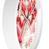Ruby Diamond Roses Perfume Bottle - Wall Clock