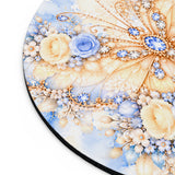 Buttercream Sapphire Blossom Butterfly - Mouse Pad