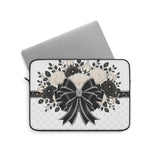 Ivory Noir Couture Diamond Bow - Laptop Sleeve