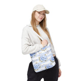 Powder Blue Sugar Blossom Stripes - Tote Bag