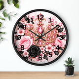 Blush Onyx Crown Royale - Wall Clock
