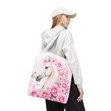 Blushing Rose Equestrian Horse - Tote Bag