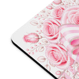 Candy Stripe Pink Couture Bow - Mouse Pad