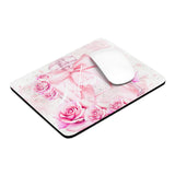 Mouse Pad -  Pink Blush & Roses Perfume Bottle - Blessed