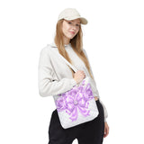 Lavender Lace Diamond Bow - Tote Bag